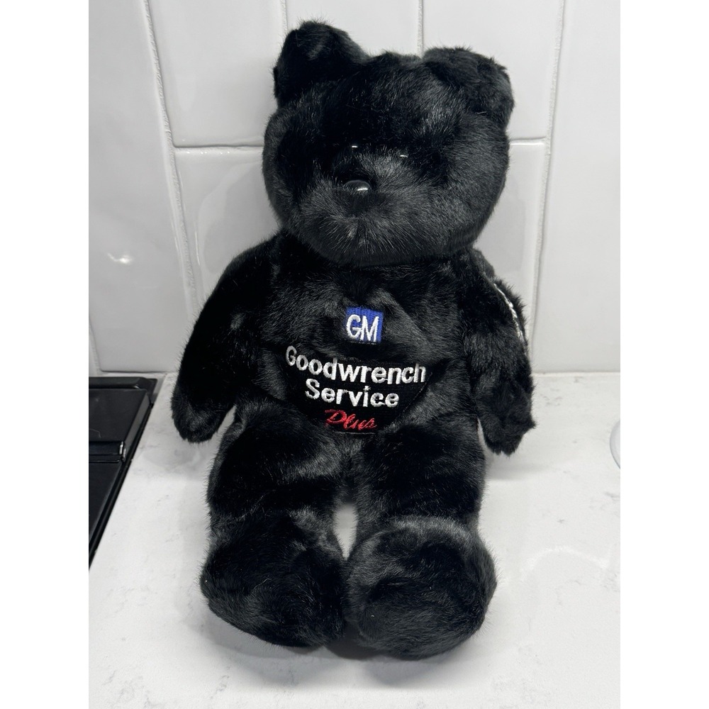 Nascar Dale Earnhardt Sr 3 Gold 'N Bears 8" Black Teddy Bear Beanie Plush Toy